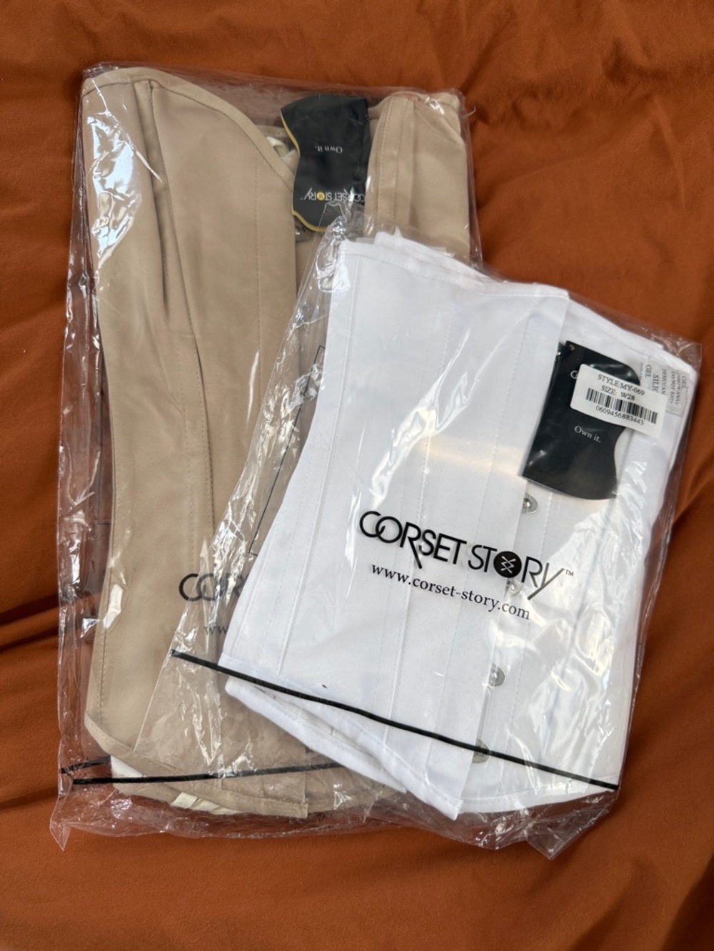 Corset Story Women's Underbust Corset - White and Beige